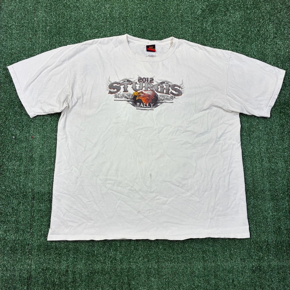 Y2K 2000's Hot Leathers Sturgis Black Hills Rally Flame Eagle T-shirt